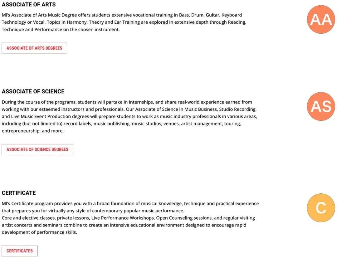 美國MI現代音樂學院專業及申請要求介紹 美國MI現代音樂學院專業及申請要求介紹