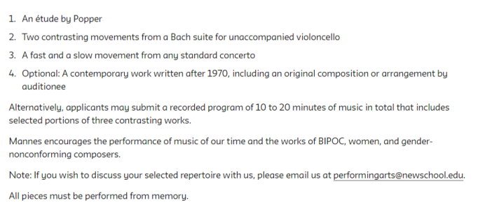 2023年秋季美國曼尼斯音樂學院本科招生簡章