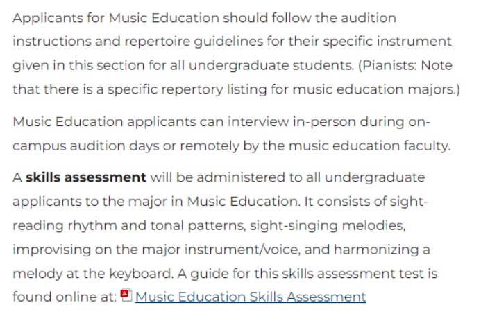美國羅切斯特大學伊斯曼音樂學院本科招生簡章