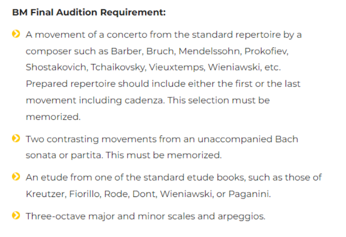 美國羅切斯特大學伊斯曼音樂學院本科招生簡章